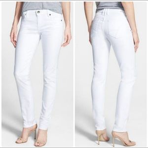 Kut From Kloth Diana Skinny White Jeans Sz 10